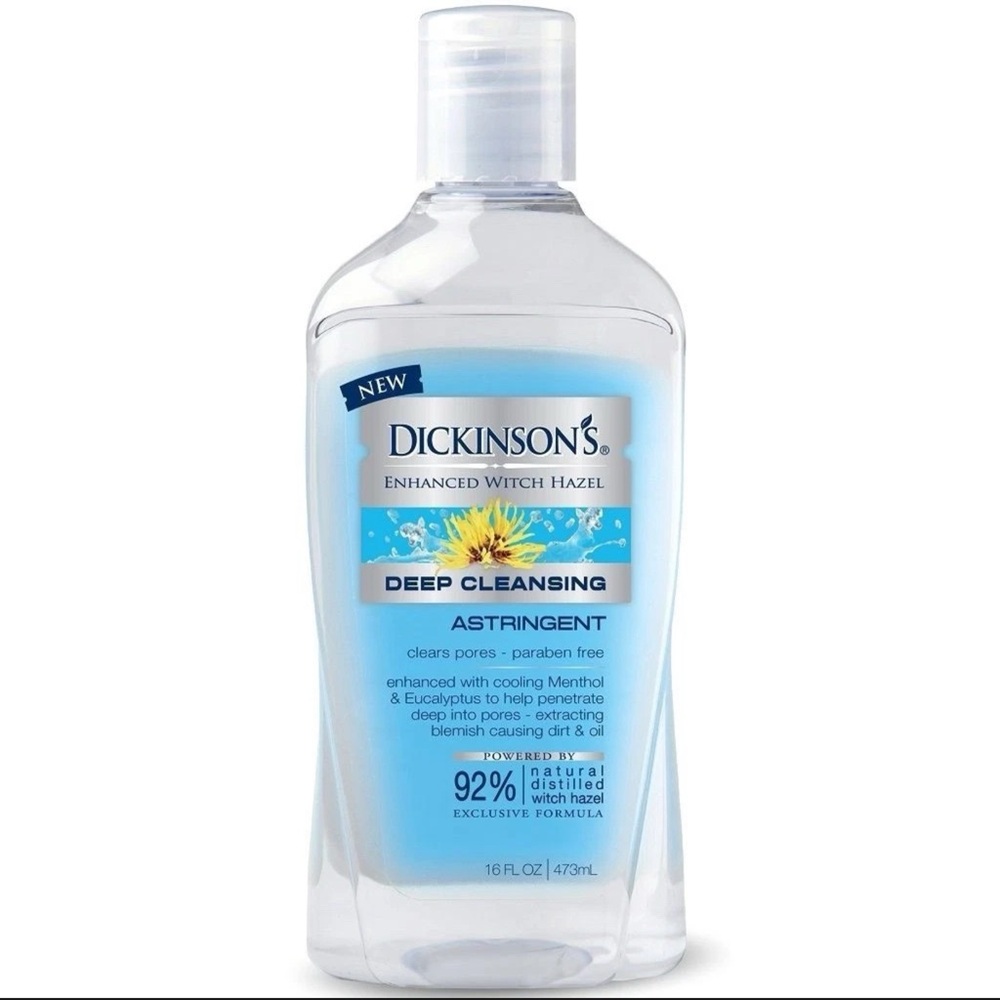 Dickinson's Enhanced Witch Hazel Astringent, Deep Cleansing, 16 fl oz